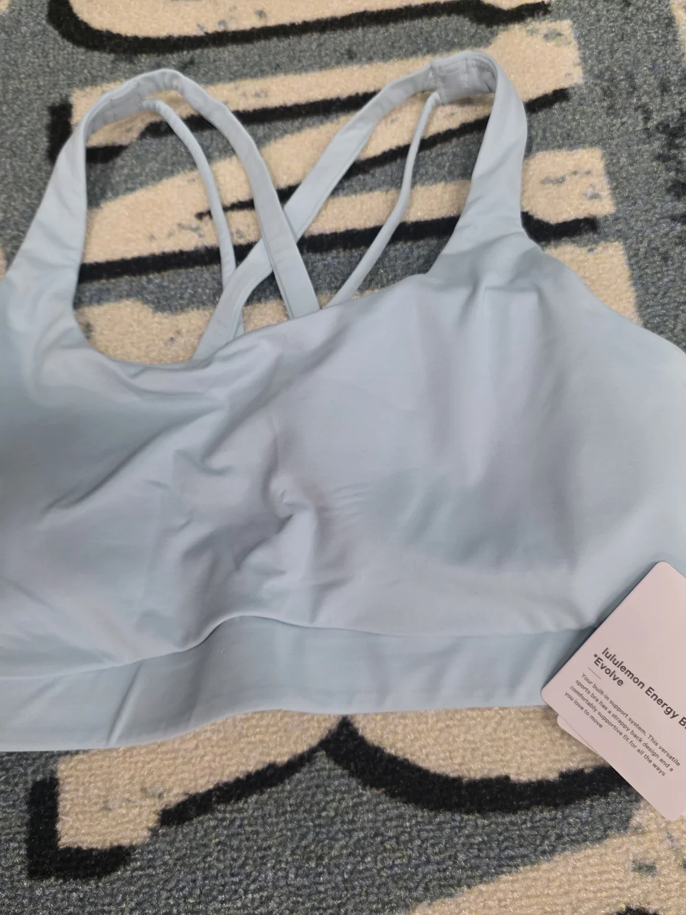 lululemon athletica Light Blue Strappy Sports Bra